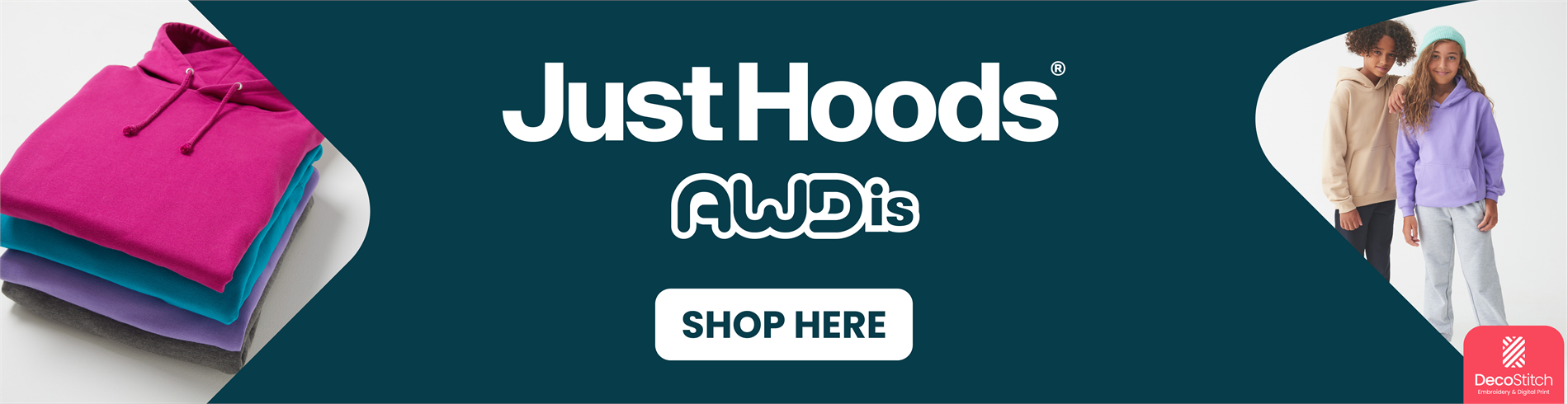 Decostitch are proud to be a supplier of Just Hoods.