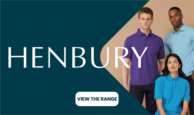 Henbury clothing supplied by DecoStitch.