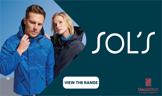 Quality clothing from SOL'S and supplied by DecoStitch.