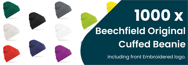 1000 Beechfield Beanies & FREE logo