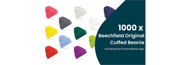 1000 Beechfield Beanies & FREE logo