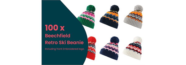 100 Beechfield Beanies & FREE logo