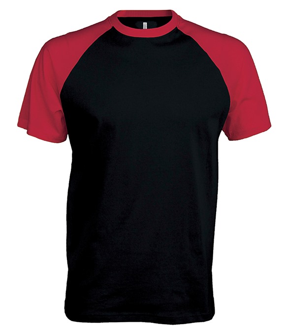 Baseball Short-sleeved two-tone T-shirt