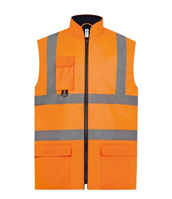 Hi-vis padded bodywarmer (HV005)
