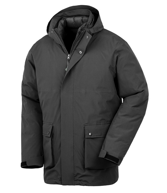 Recycled 3-in-1 padded ripstop jacket