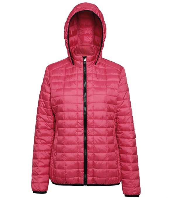 Women's honeycomb hooded jacket