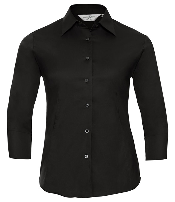 Women&#39;s ? sleeve easycare fitted shirt