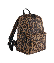 Leopard print mini backpack