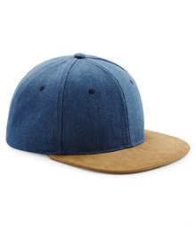 Suede peak snapback