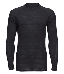Merino wool crew neck long sleeve top