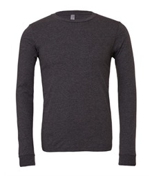 Unisex heather CVC long sleeve t-shirt