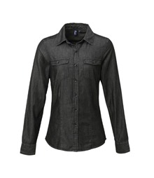 Women's jeans stitch denim shirt