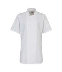 Women's short sleeve chef's jacket