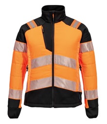 Women?s PW3 Hi-vis hybrid baffle jacket (T171)