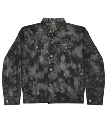 Tie-dye denim jacket
