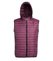 Honeycomb hooded gilet