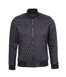 Quilted flight jacket