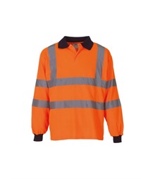 Hi-vis long sleeve polo (HVJ310)
