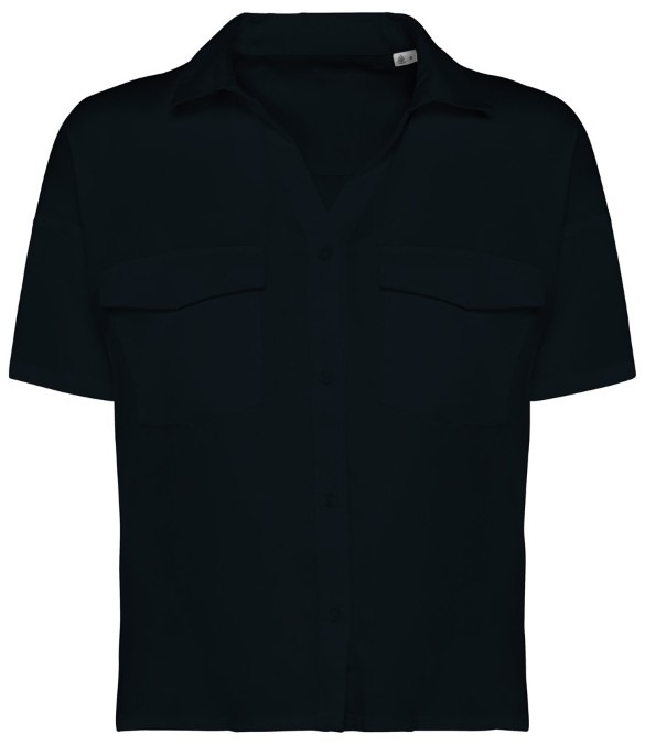 Spasso Ladies Short Sleeve Oversized TENCEL? Shirt